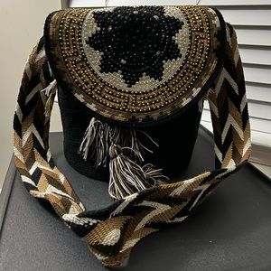 SOLD! Wayuu jeweled Mochila shoulder bag